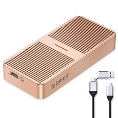 ORICO 奧睿科 M.2 NVMe SSD 外接硬碟盒 USB4 40Gbps M224C3-U4, M224C3-U4(金色)