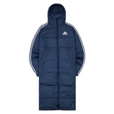 adidas 愛迪達 男款三線條長版羽絨夾克