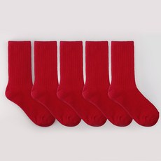 SAESILRO 兒童日常羅紋長襪5雙組