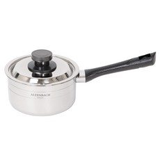 Altenbach Minuet感應爐適用經典五層不鏽鋼單柄湯鍋, 銀色, 1個, 16cm