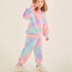 JELISPOON 童款Joyful笑臉印花渲染長袖套裝