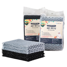 CasaLab 主廚版網狀菜瓜布 黑色10入 + 灰色10入 組, 1套, 20個