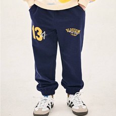 JELISPOON 童款數字印花運動束口長褲