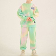 JELISPOON 童款Joyful笑臉印花渲染長袖套裝