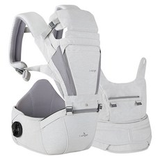 i-angel Dr. Dial Plus All-in-one 嬰兒背帶, 線條灰