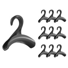 Back to Basics 弧形包包帽子多功能掛架, 黑色, 10個