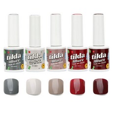Tilda 凝膠指甲油系列 10ml x 5款套組, 誘惑, 1個