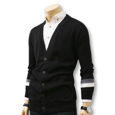 BLUEForce 男款Terenk寬鬆版型撞色基本款針織開襟衫