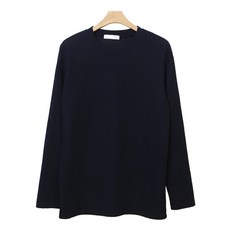 더액션 남성용 베이직 골지 라운드 티셔츠 T2793