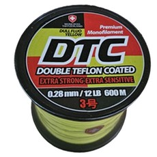 MONCROSS SWITZERLAND DTC 單絲線 路亞 遠投 海釣 淡水 鰻魚 大容量 散裝 尼龍 釣魚線 3號, 黃色, 1個