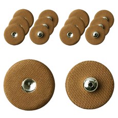 ButtonKing 包布按扣組 30mm, 棕色, 7個