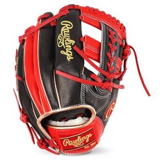 Rawlings MLB 官方認證限量版 HOH Troy Tulowitzki 款式手套 GH2PROTT2-BS, 1個, 黑色 + 猩紅色