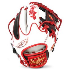 Rawlings MLB 官方認證限量版 HOH 翼尖手套 GH2PRO205W-WB, 白色 + 黑色, 1個