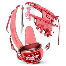RAWLINGS MLB Authentic限量版HOH Francisco Lindor模型手套 GH2PROFL-PW, 粉色+白色, 1個