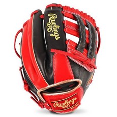 RAWLINGS MLB 官方認證限量版 HOH Nolan Arenado 款式手套 GH2PRONA-BS, 1個, 黑色 + 猩紅色