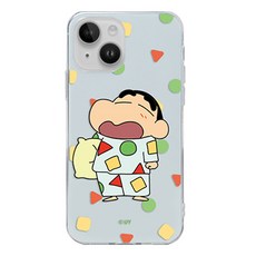 코쿼드 짱구 빅 포인트 클리어 휴대폰 케이스