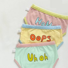 女童字母三角內褲3件組 YP153