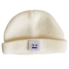 Dadaland鑰匙圈娃娃表情毛帽, 象牙白