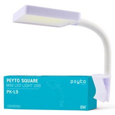 페이토 스퀘어라이트 미니 어항 조명 USB 타입 화이트 PK-L9, 1개