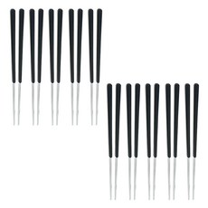 不鏽鋼懸浮筷10雙組, 黑色, 筷子 10雙, 1套