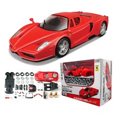 Maisto 1:24 法拉利 Enzo 組裝套件 DIY 跑車 270 x 230 x 102 mm, 紅色, 1個