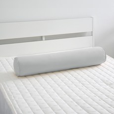 wooree&deco 高密度60支紗素色粉彩圓形抱枕套, 灰色