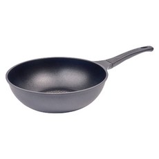 KOMAN IH爐適用Shine Black系列鈦塗層炒鍋, 1個, 28cm