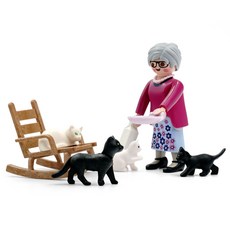 Playmobil 摩比人 奶奶與貓咪們公仔 71172, 1套