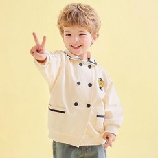 milk mile 童款海軍熊刺繡水手領寬鬆外套