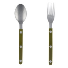 사브르 빈티지 커트러리 세트 그린펀, 1세트, 티스푼 + 케이크 포크