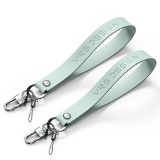 베루스 밀키보우 실리콘 핸드 스트랩, 2개, 마린그린