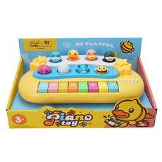 韓國 B&C B.Duck 跳跳公仔鋼琴玩具, 混合顏色, 1個