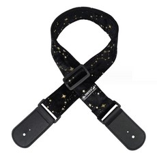 Daysoy Galaxy 絲絨吉他背帶 01 黑色, 1個