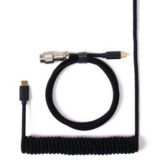 Keychron 一般航空線圈電纜, 黑色, 駕駛室-B