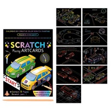 Daysoy 趣味刮畫藝術卡, 賽車, 1個