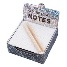 Deisoi藝術刮畫便條紙, 銀色, 1個