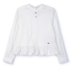 renoma kids 女童提花蕾絲門襟襯衫 R2411B304