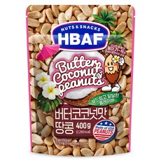 바프 넛츠앤스낵스 버터코코넛맛 땅콩, 400g, 1개