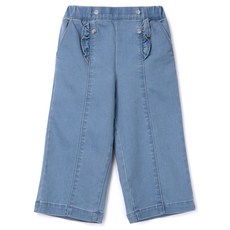 Perimitz 女童荷葉邊寬版牛仔褲 P2413Q26736