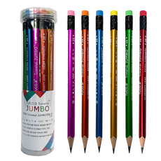 TUCO.B Trimetal 三角大號鉛筆 2B, 混合顏色, 12個