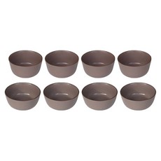 NICOTT Soil 4人份飯碗湯碗組, 1套, 飯碗 4p + 湯碗 4p, 摩卡棕