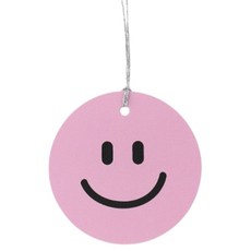 閃亮粉紅微笑吊牌, 100個, 混色