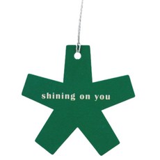 閃亮綠色吊牌, 100個, 混合顏色