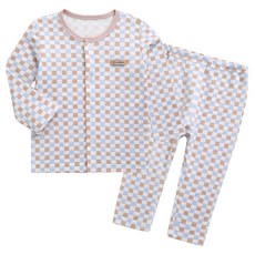GREENBEBE 嬰幼兒方形棉質內衣上下套裝
