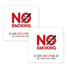 JEJEDECO 黏貼式告示牌 白色 15cm B270, 2個, 禁止吸菸 此處為禁菸區