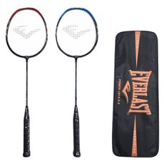 Everlast 羽球拍 Power Lock 8.0 2入 + 球拍袋組合, 1套