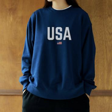 The Team USA Oversize 特殊雙面料大學T