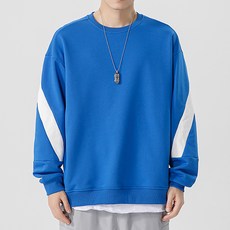 DM 슬리브 컬러 라운드 맨투맨