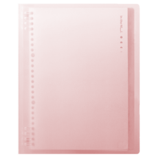 NUSIGN 漸層活頁筆記本內頁 A5 NS319, 1個, 粉紅色