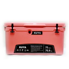 쿠야 캠핑쿨러 KUYA-75QT, 코랄, 70.9L